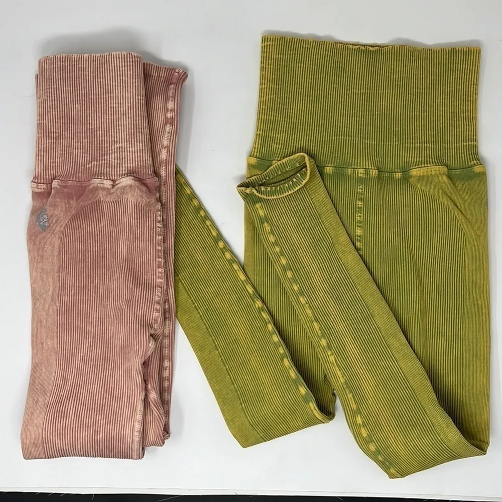 FREE PEOPLE Movement 7/8 Happiness Runs Leggings in Sparkling Citrus xs/s - Image 10