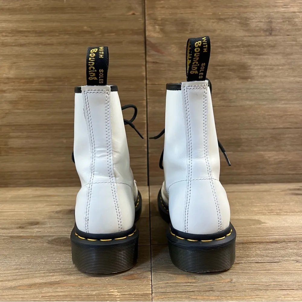 Dr. Martens 1460 Smooth Leather Lace Up Boots - Image 5