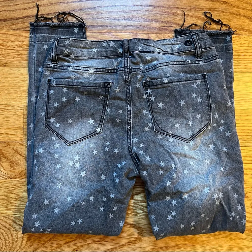Kenzie Star Patterned Gray Jeans size 6 / 28 - Image 7