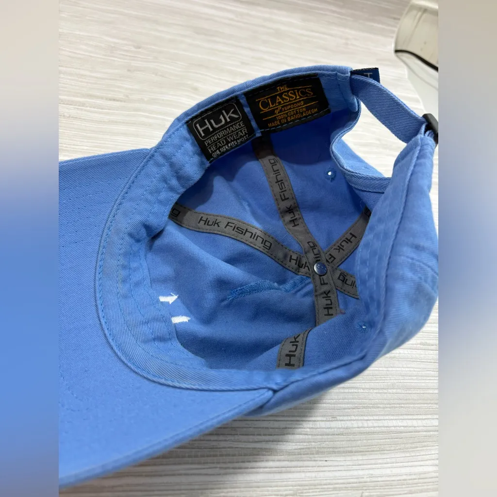 HUK ✨ performance head wear Blue Baseball Cap excellent condition - Image 2