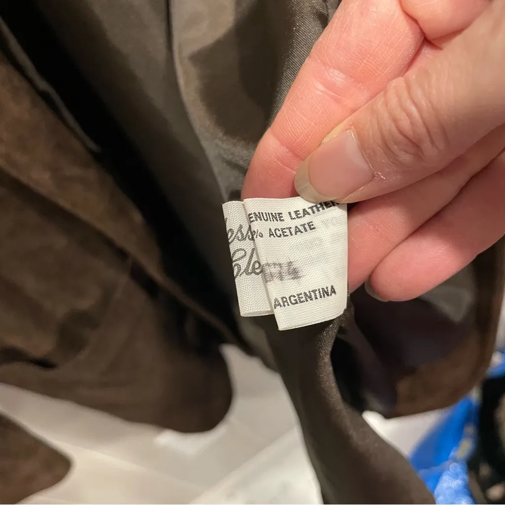 Vintage 70’s chocolate suede oversized blazer Comint Argentina lined pockets Brown Size L - Image 6