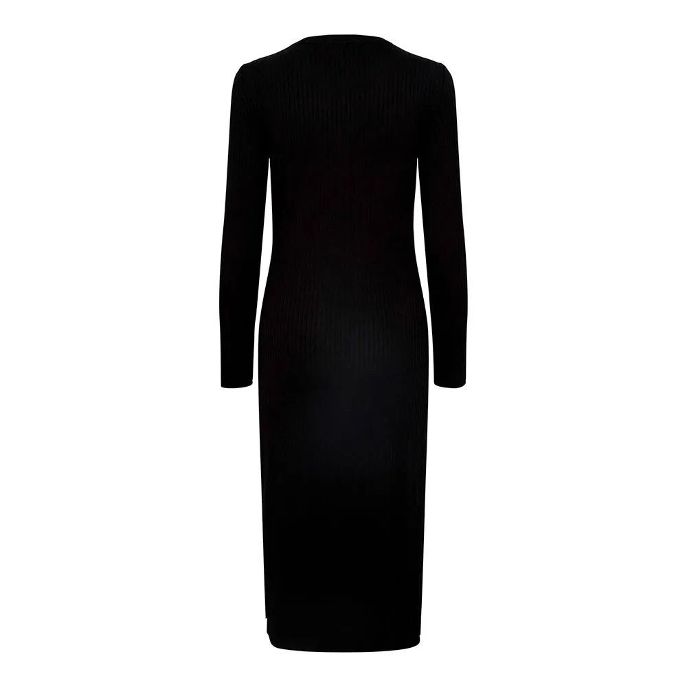 Wayf ‘98 from Nordstrom Midi Long Sleeve Black Sweater Dress Size: XS - Image 6