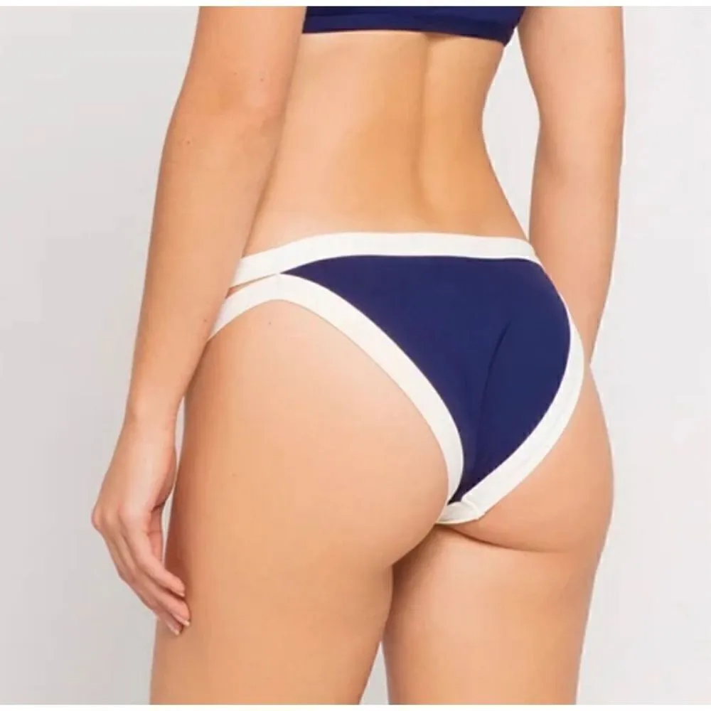 L*Space Swim | L*Space Charlie Bikini Bottoms in Navy/White | Color: Blue/White - Image 3