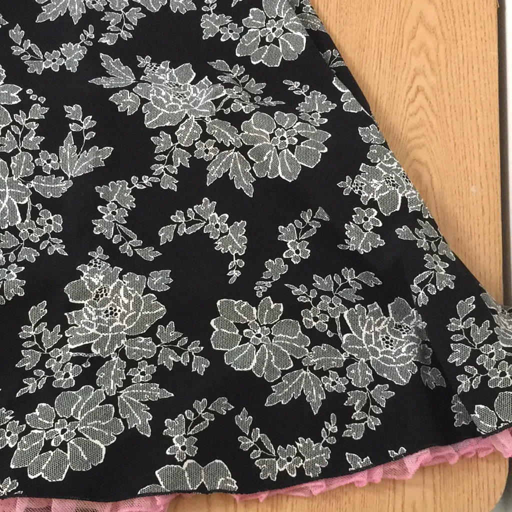 New Women’s Ruby Rox Dress Tulle Stretchy Soft Comfy Black Pink Size Medium - Image 3