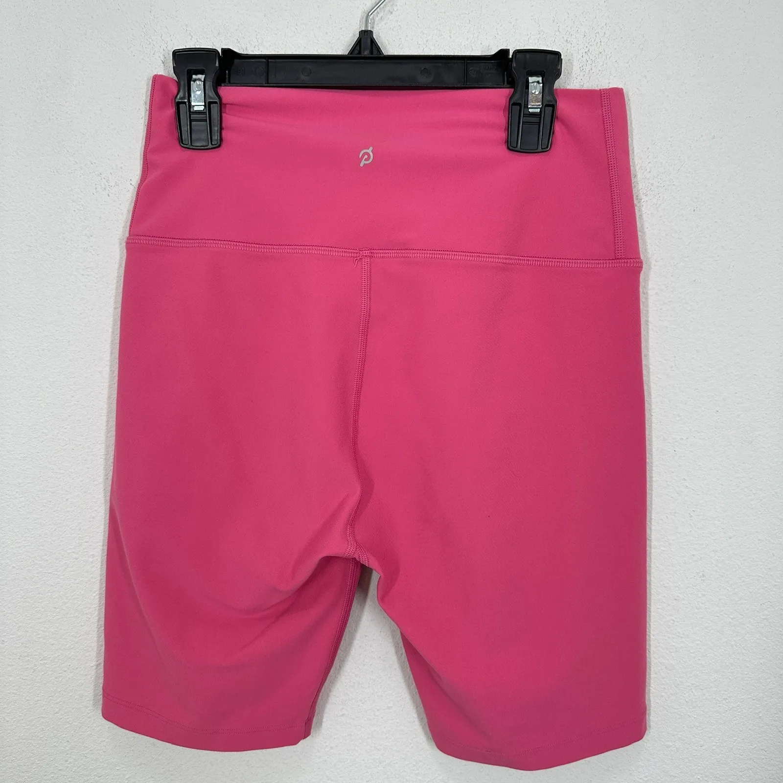 Peloton High Waisted Biker Shorts Pink Size M Workout Athletic Spinning Cycling - Image 6