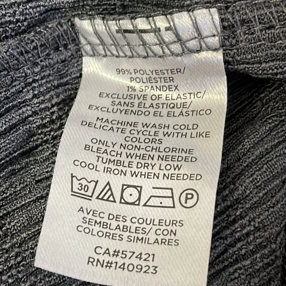 Loft Slate Blue Smocked Ruffle Top - Image 6