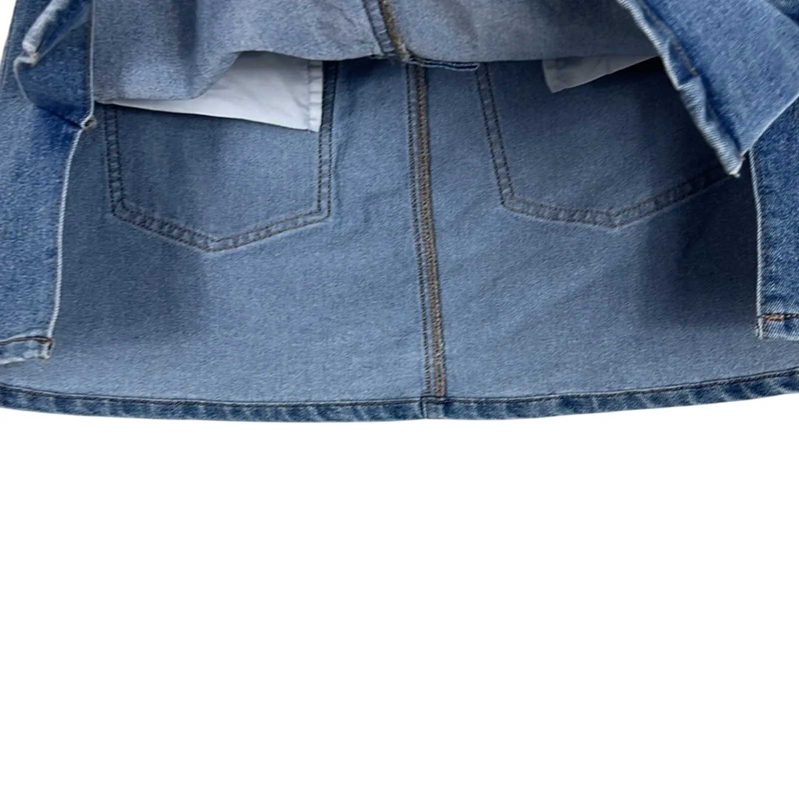 NWT Tinseltown Jean Mini Skirt Juniors 13 Medium Wash Denim Indie Sleaze Bratz - Image 2