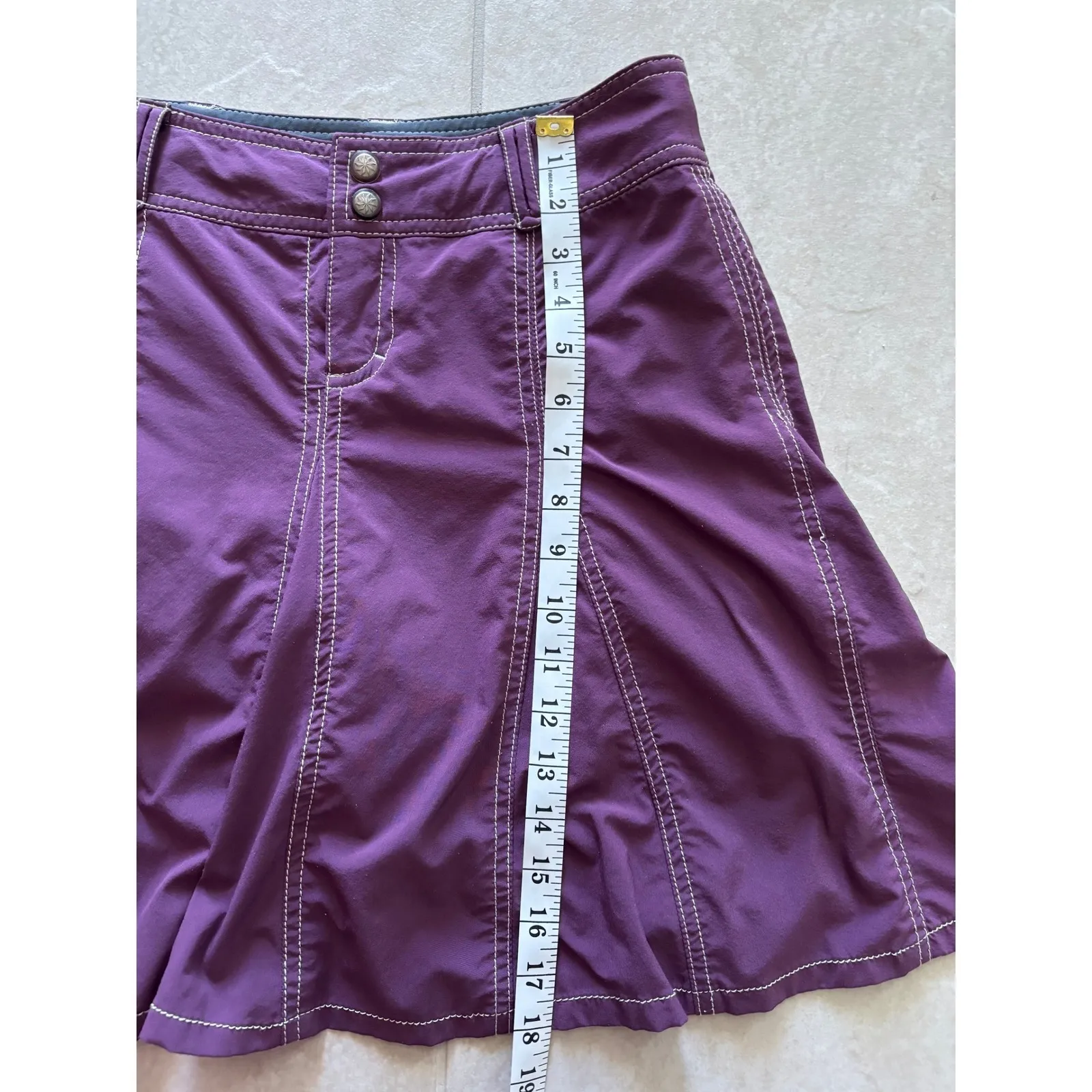 Athleta Whatever Tennis Skort Womens 4 Purple Pleated Y2K Pickleball Golf Preppy - Image 5