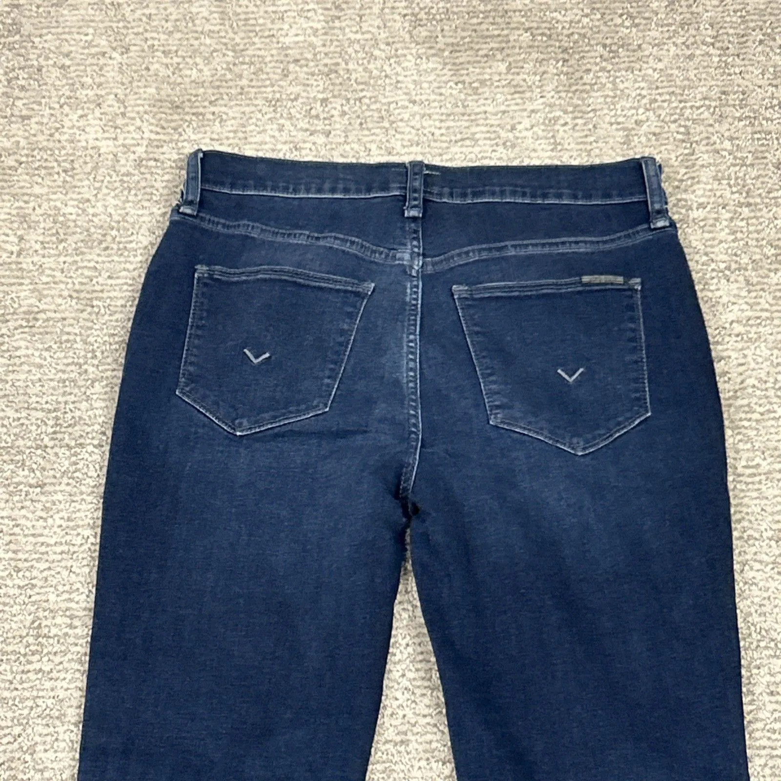 Hudson Jeans Womens 28 Blue Heidi Flare Leg High Rise Stretch Dark Wash - Image 7