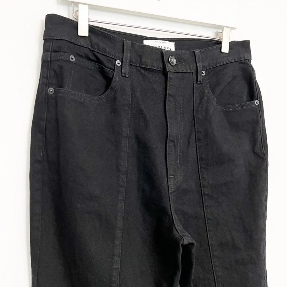 NEW‎ SLVRLAKE Denim Indiana High Rise Flare Jeans Jet Black Plus Size 32 - Image 5