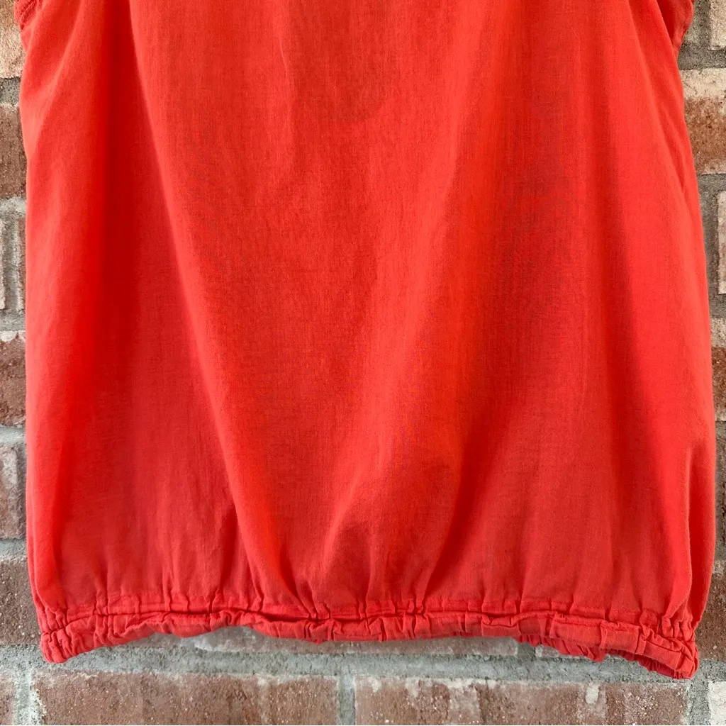 Free People Vintage Y2K Tank Top Embroidered Boho Women’s Small Coral Red - Image 9