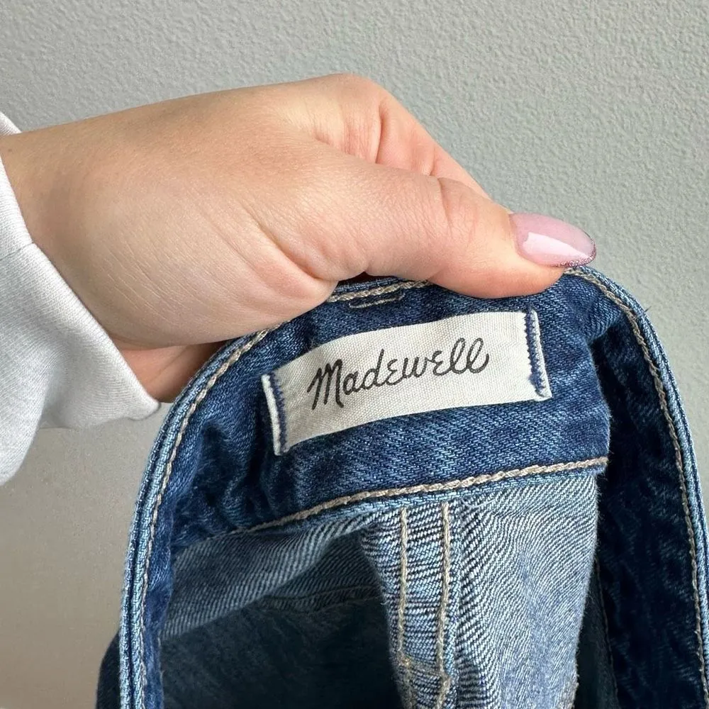 Madewell Curvy Denim High-Waist Straight Mini Skirt in Sunberry Wash Size 33 - Image 5