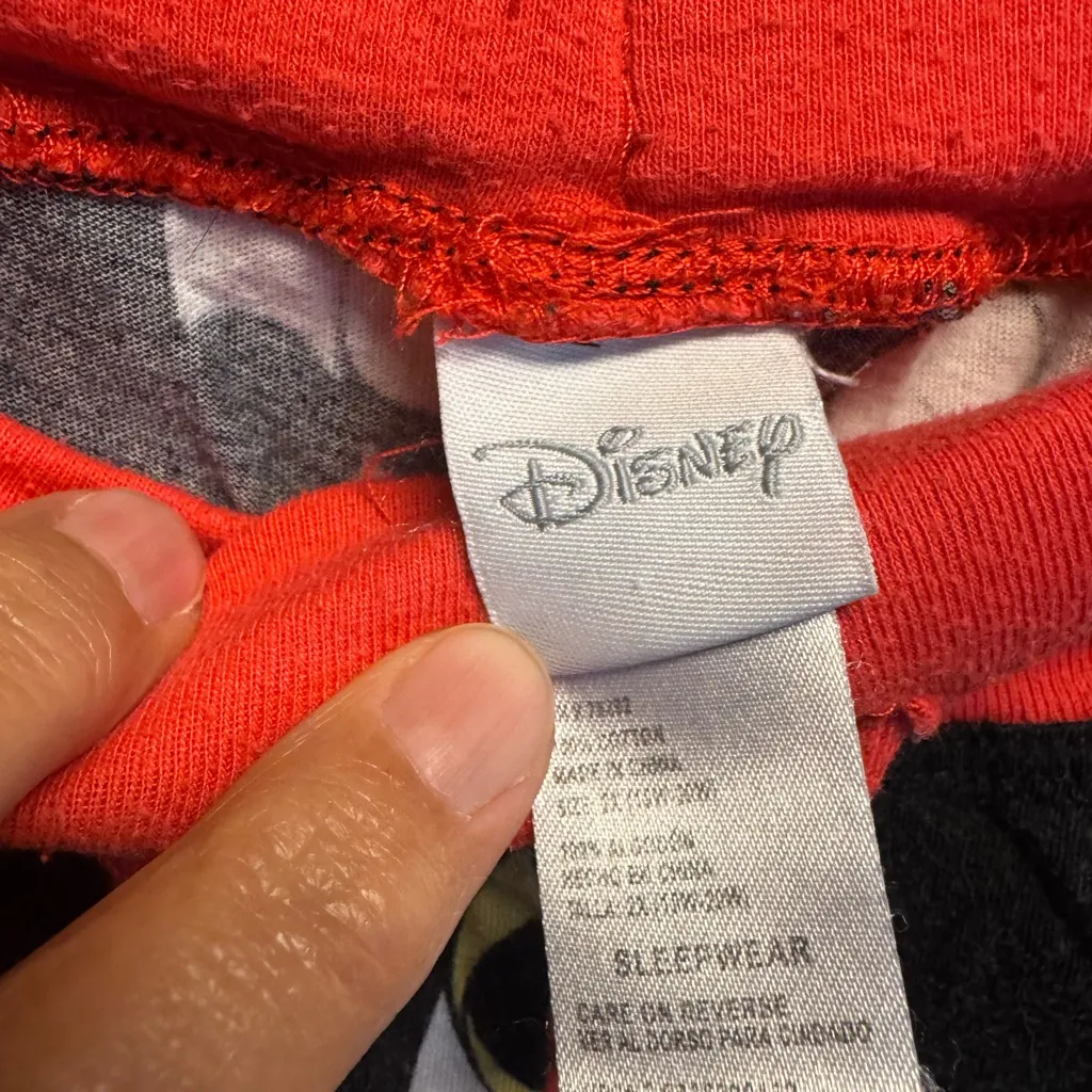 Women’s Cartoon Character Pajama Pants‎ - Black and Red - Image 4