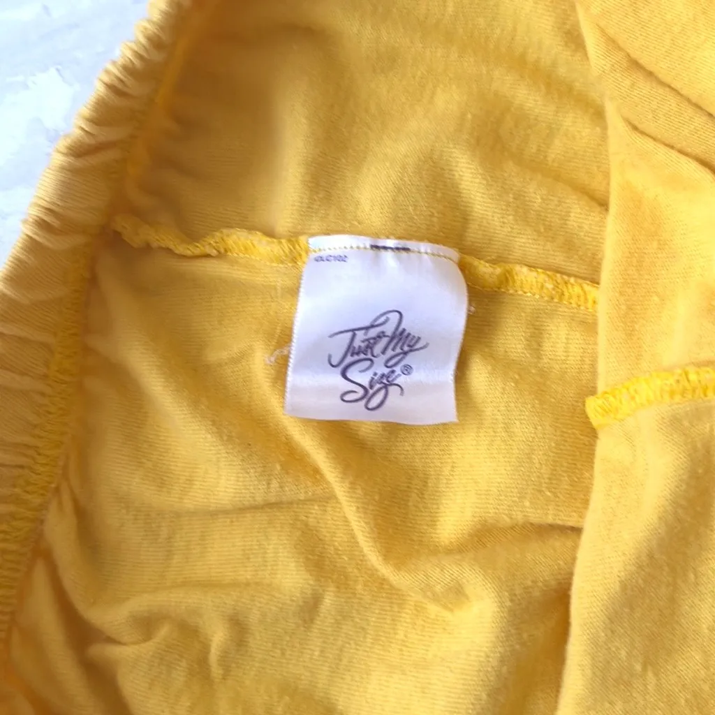 Women’s 14W 16W Bright Yellow Shorts 100% Cotton Just My Size Summer Long Shorts - Image 2