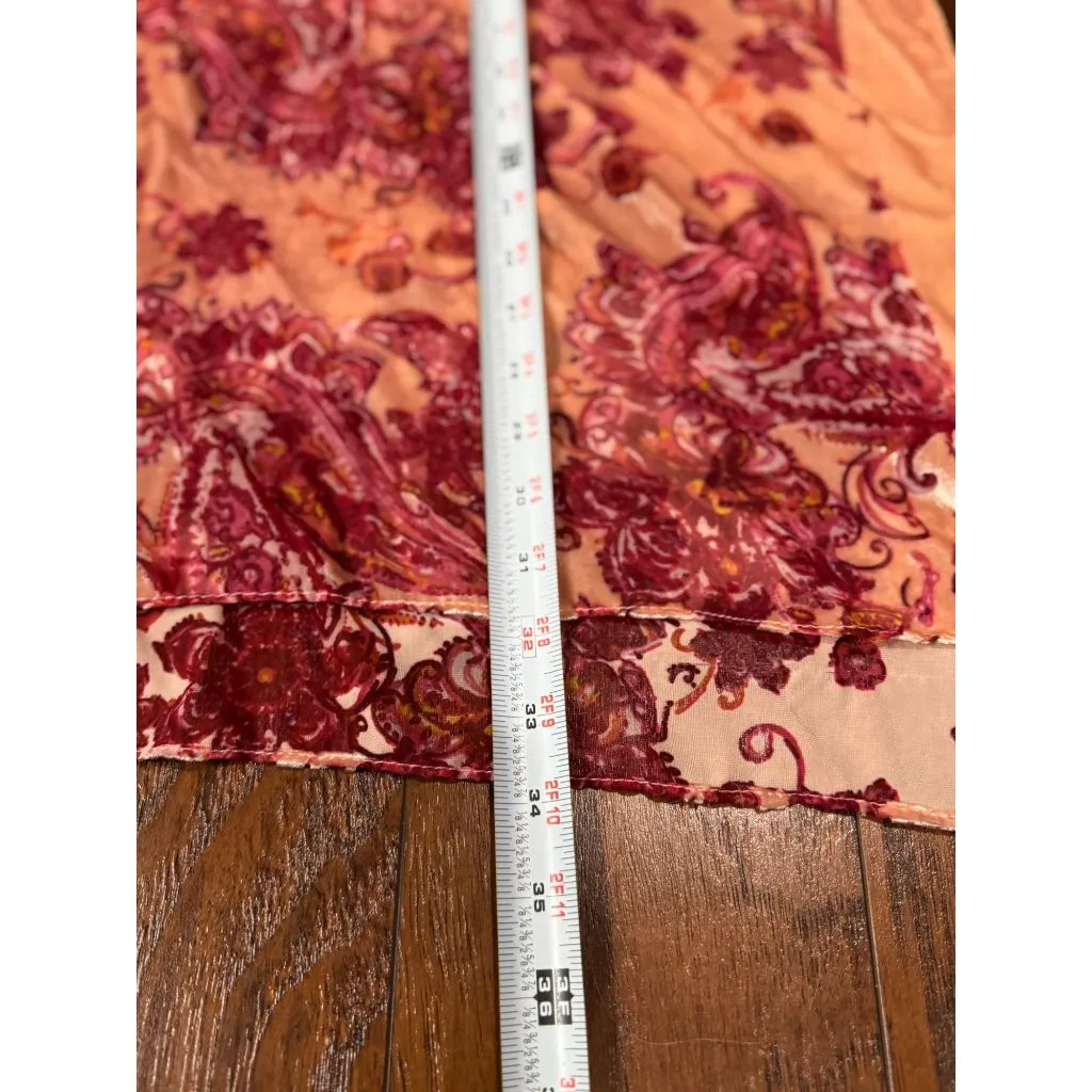 NEW Torrid Velvet Burnout Pink Red Whimsy Goth Fairy Kimono Cardigan Shawl Sheer - Image 13