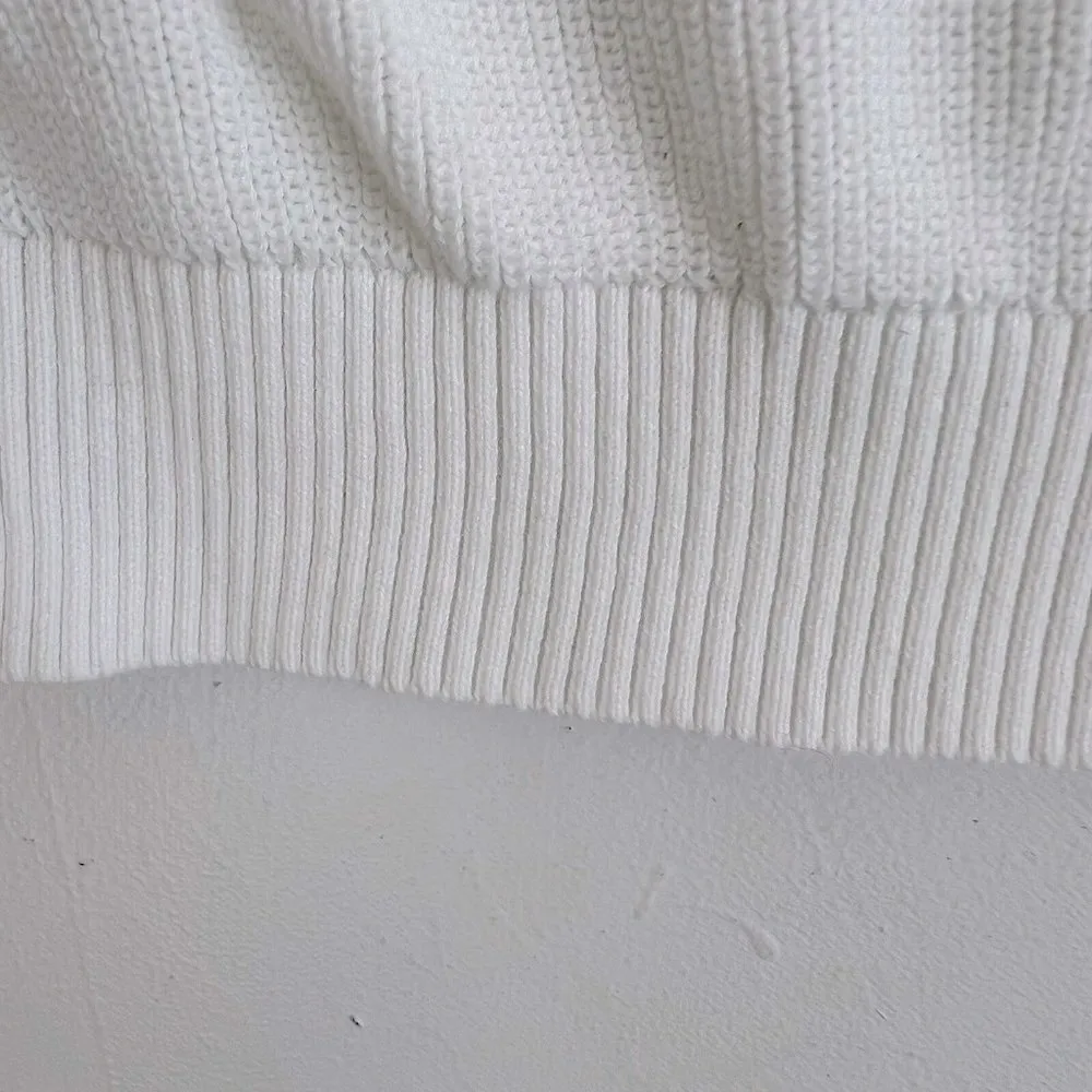 INC TIE Dye Pullover Sweater XLARGE aqua blue white Long Sleeve Crew Neck Size 1X - Image 6