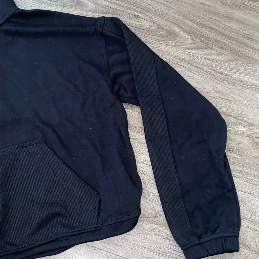 Danskin Black Half Zip Sweatshirt - Image 2