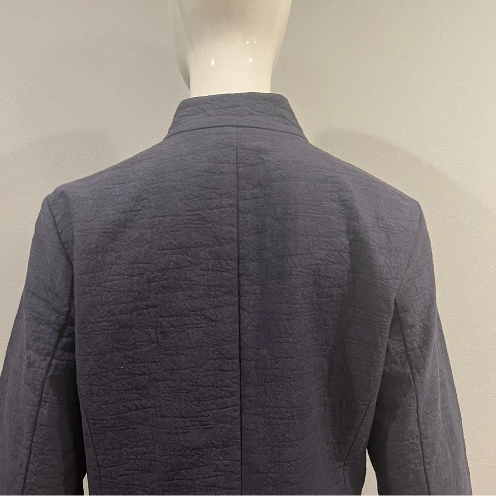 Eileen Fisher Tencel Blend Frog Closure Button Jacket - Image 8