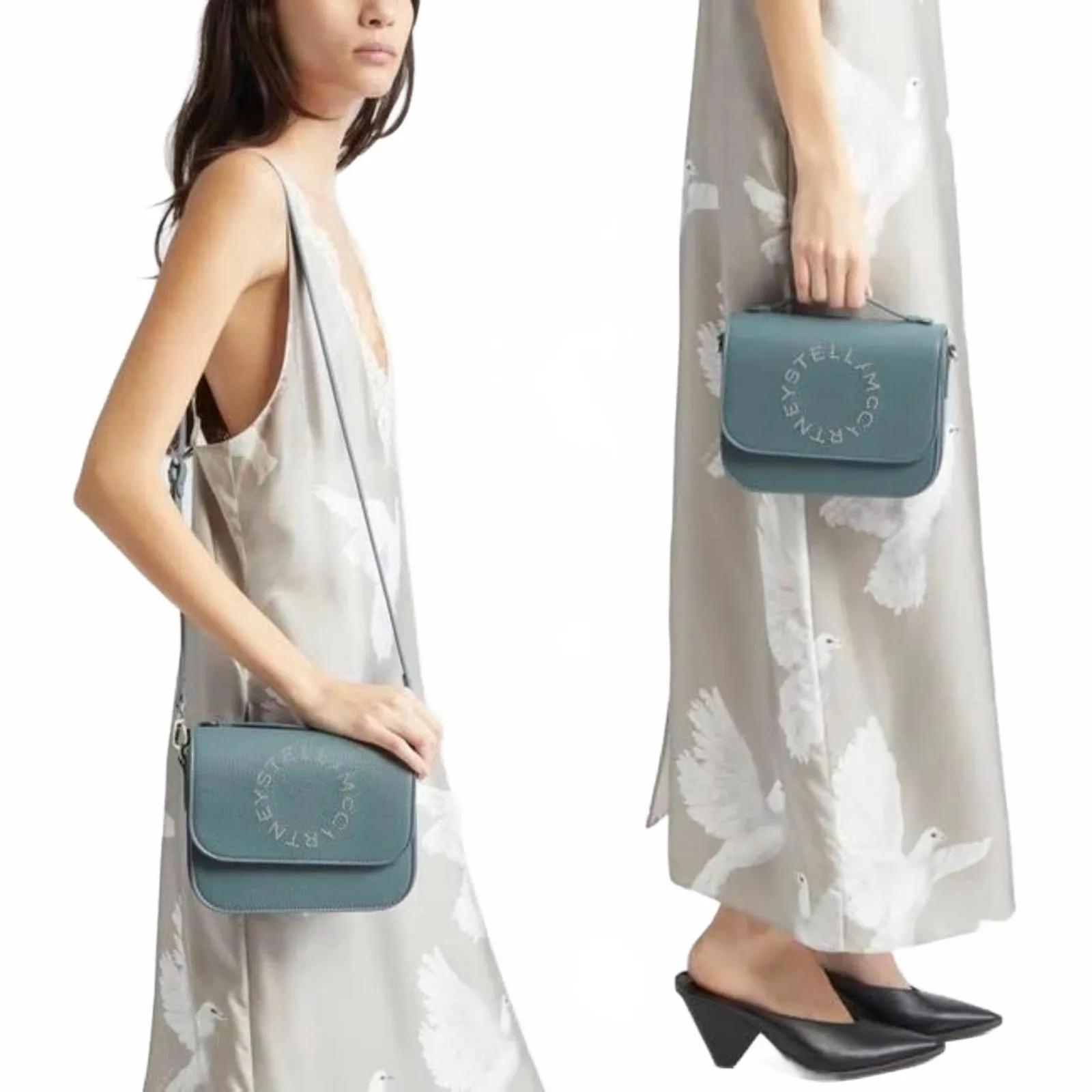 Stella McCartney Logo Camera Crossbody Bag NWT Balsam - Image 2