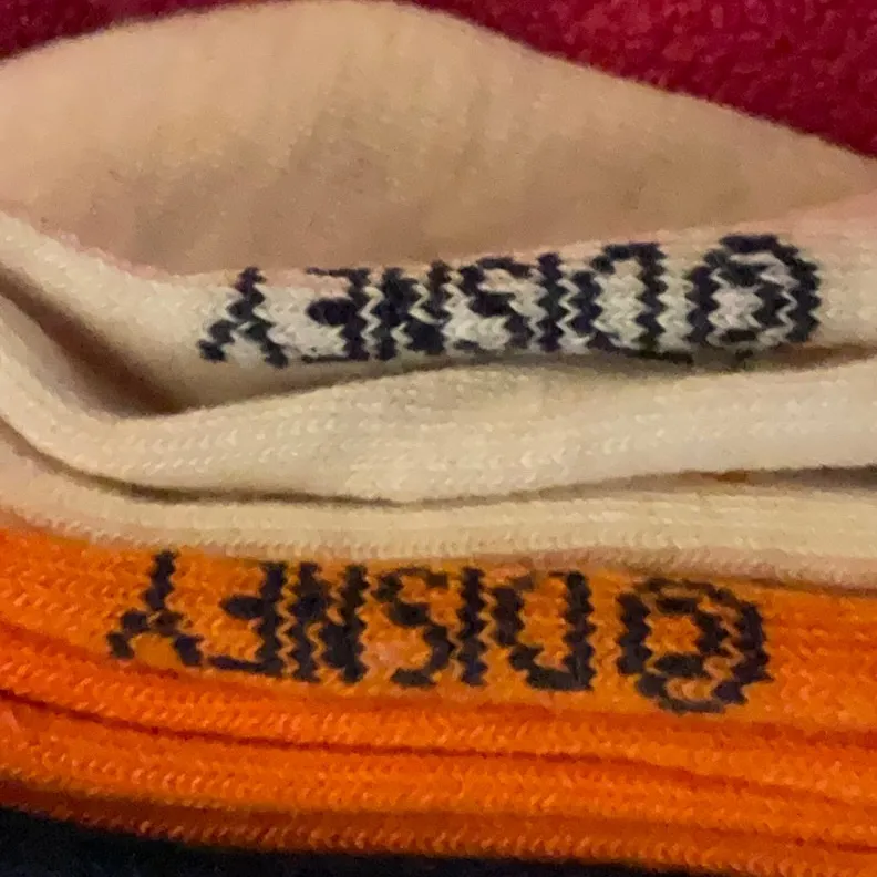 Disney Spooky Stitch Socks - Black, White, Orange. Includes 5 Pair, Size 4-10 - Image 5