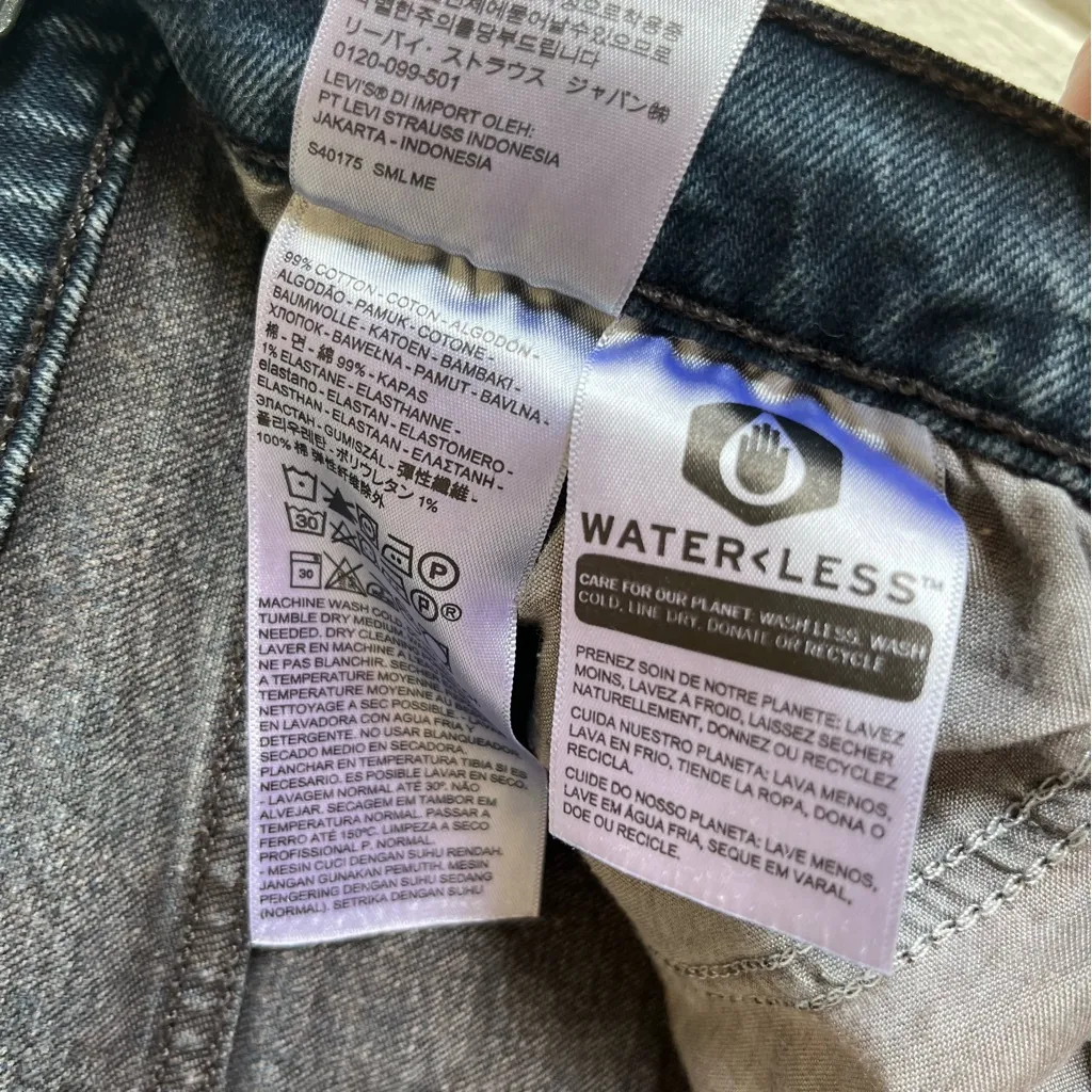 Levi’s Premium Wedgie Tapered Mom Jeans Button Fly in Dark Vintage Wash Size 31 - Image 8