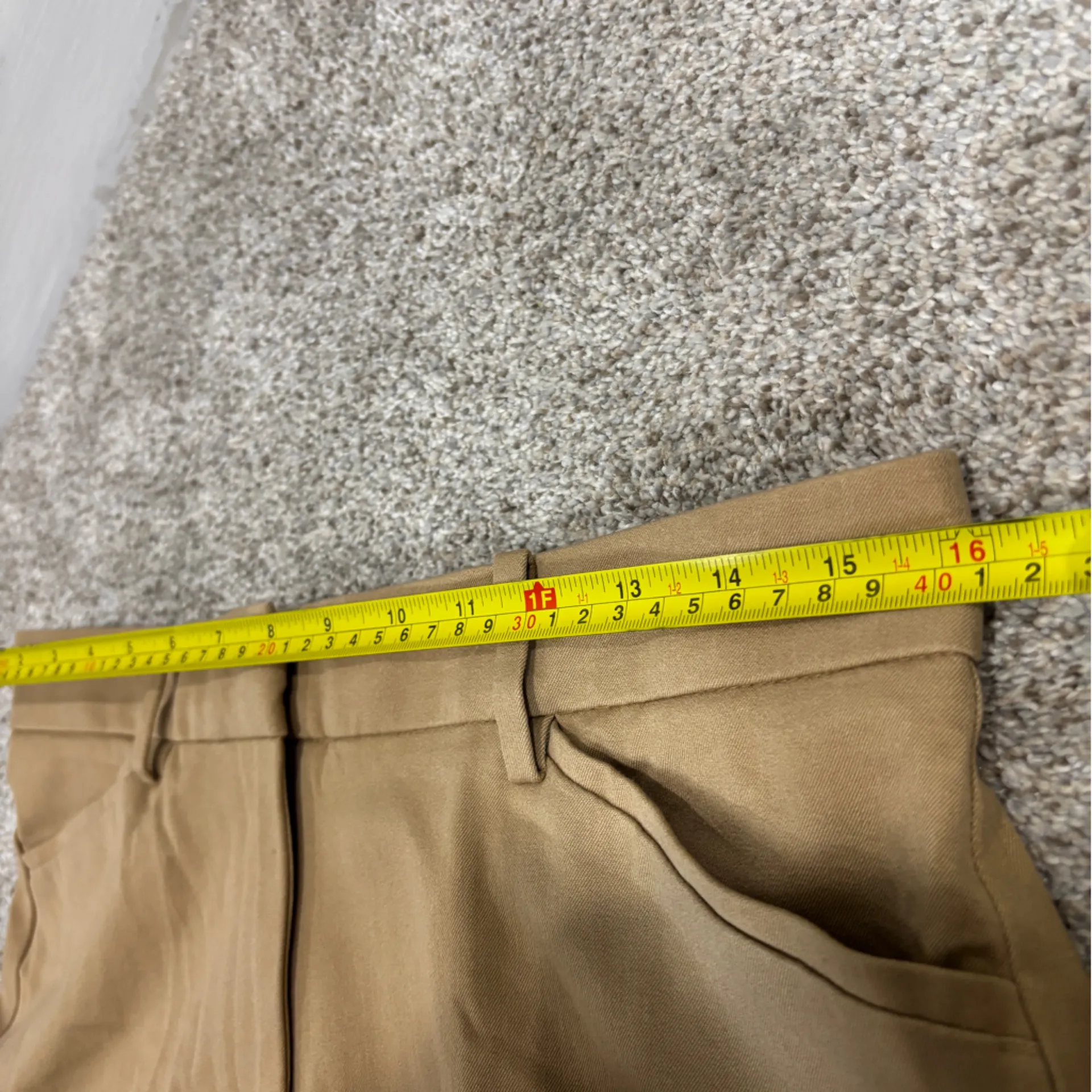 41 Hawthorn Camel Women’s 8 Cotton High Rise Straight Skinny Work Pants Tan - Image 7