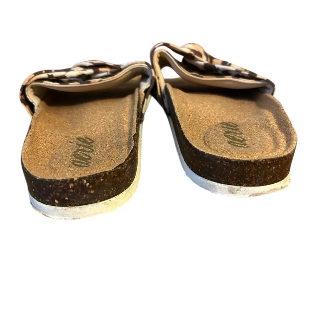 Aerie Leopard Print Cork Knot Slide Sandals - Image 3