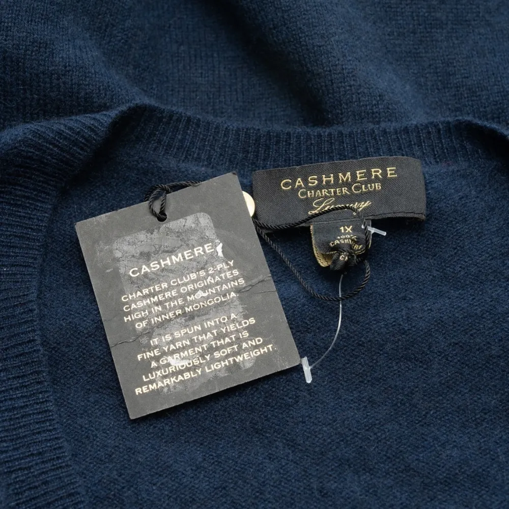 Charter Club Cashmere V Neck Sweater - Image 3