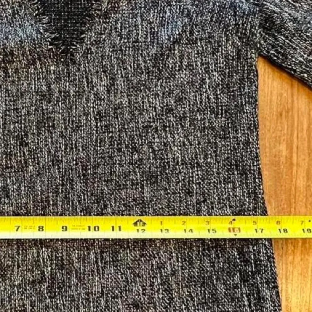 House of Harlow x Revolve Grey Metallic Distressed Frayed Mini Dress Size XS Gray - Image 7