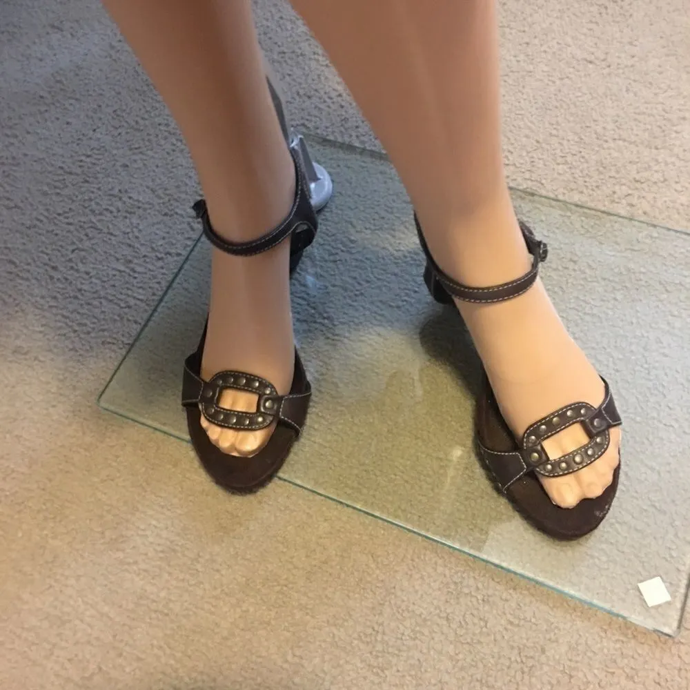 Unlisted Brown High Heel Sandals Size 8 - Image 4