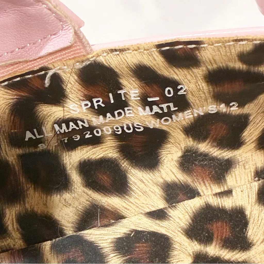 Demonia‎ Size 12 Baby Pink Patent SPRITE-02 Platform Heart Buckle Shoes - Image 7