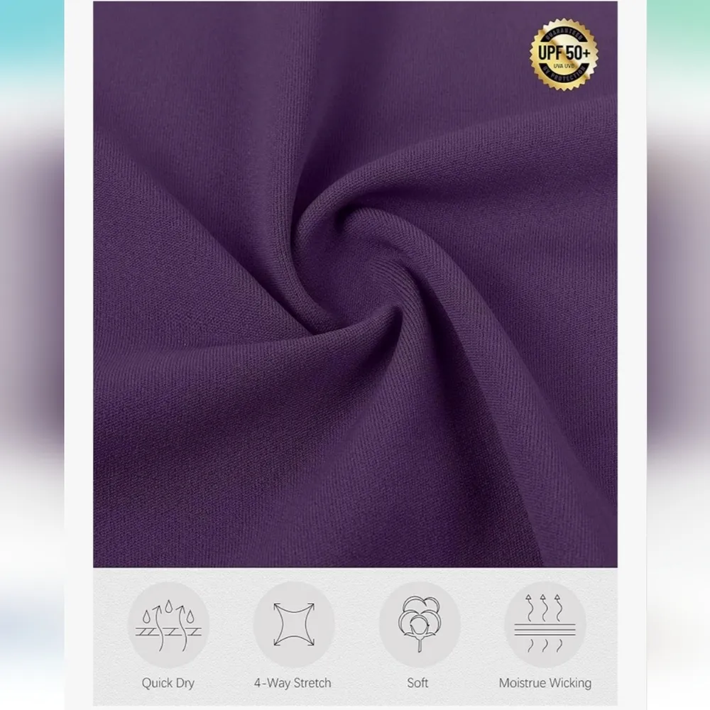 Santiny Purple Golf Skort Quick Dry Pockets SPF 50 Sz XXL - Image 6