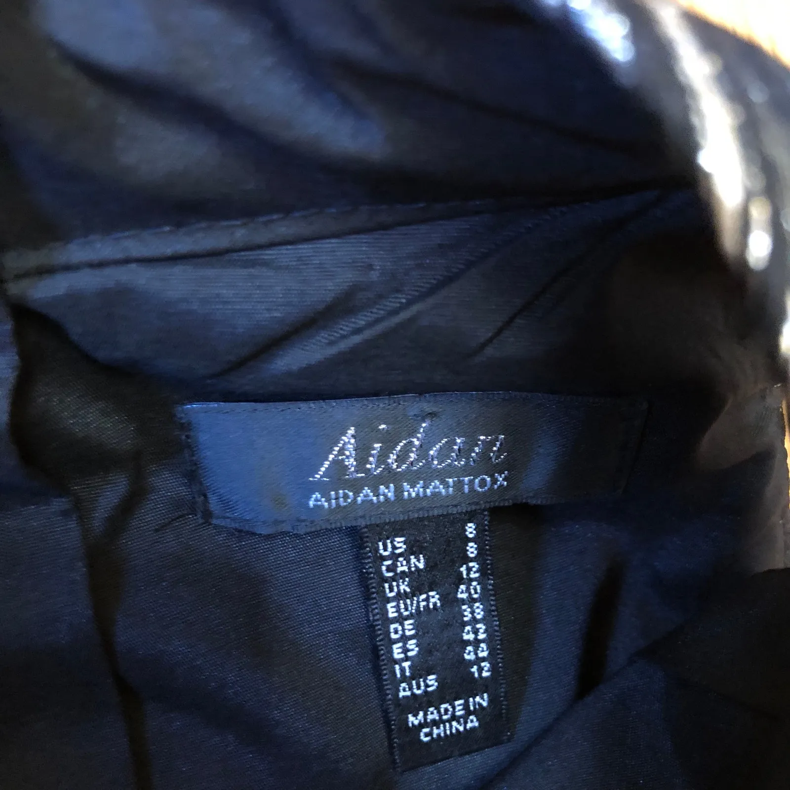 Aidan by Aidan Mattox Women's EUC Black and Gold Mock Neck Cocktail Dress -Sz 8 - Image 6