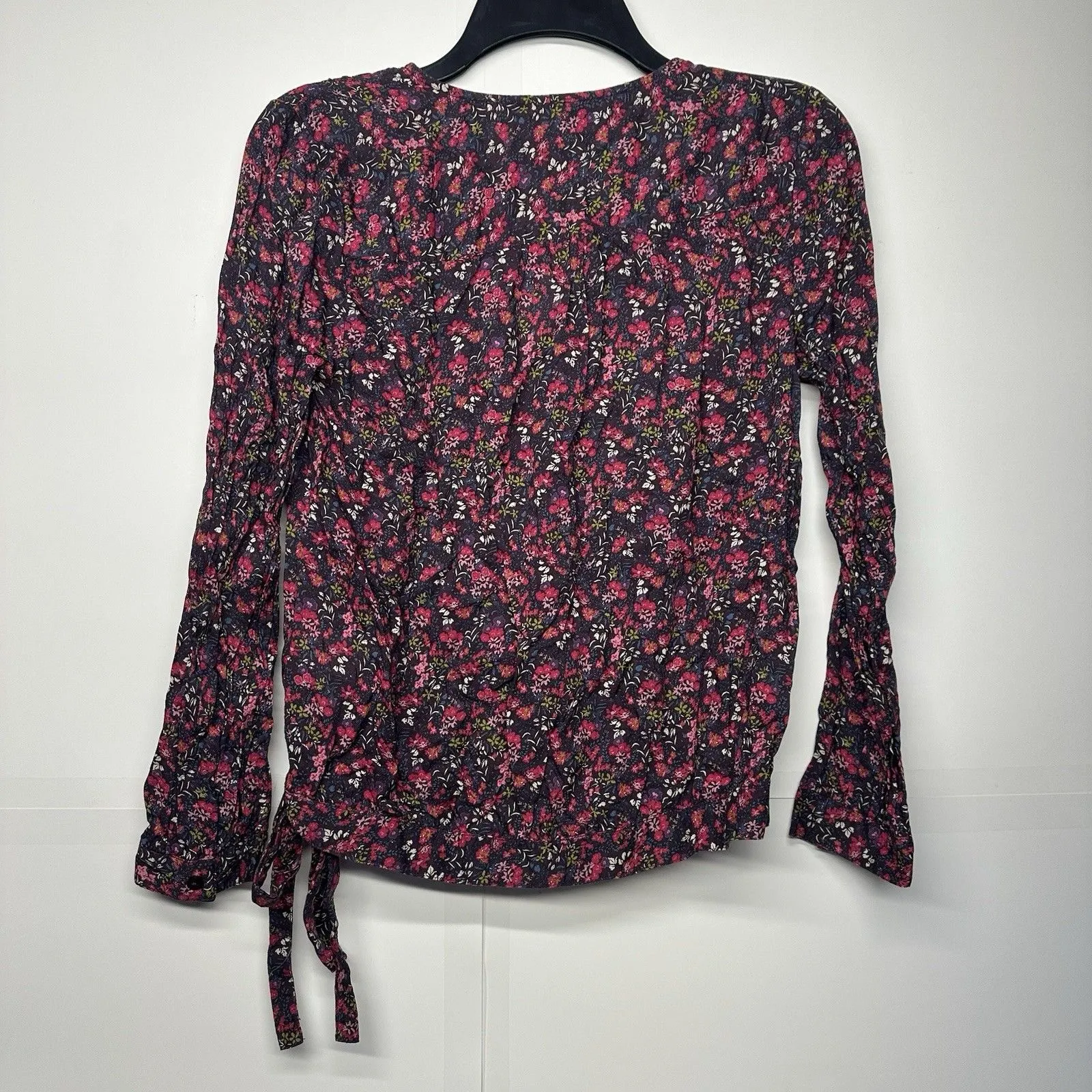 Lucky Brand Women's Floral Wrap Blouse Maternity Nursing Top Size small - Image 14
