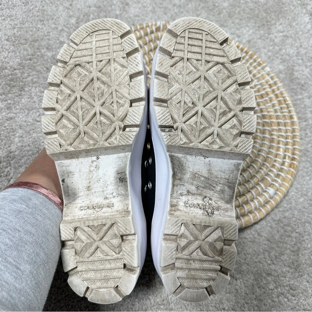 Converse Women’s Chuck Taylor All Star Hi Lugged Sneaker Chunky Platform Black 8 - Image 12