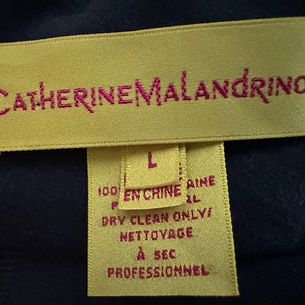 Catherine Malandrino Charcoal Long Sleeve 100% Wool Dress (896) - Image 11