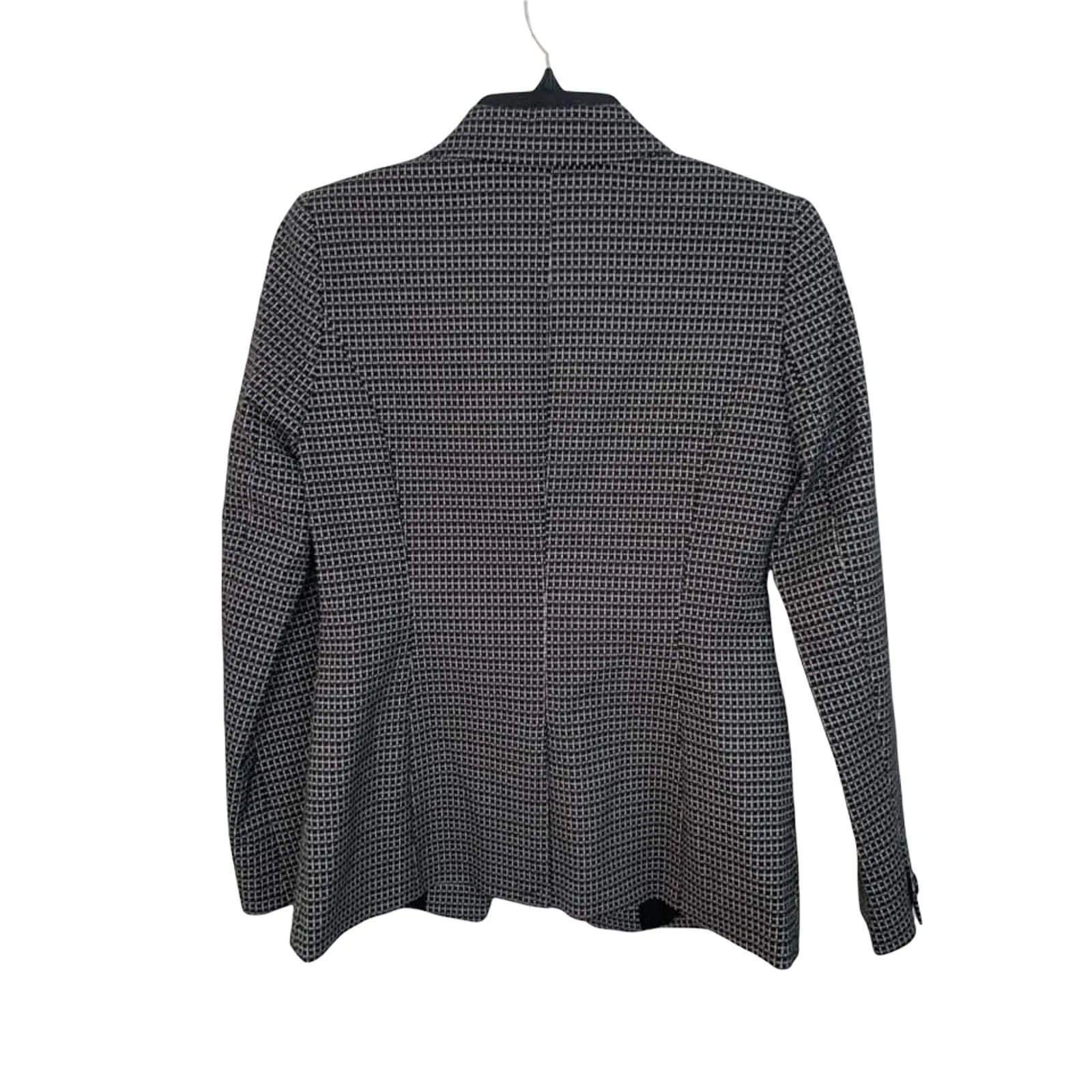 WHITE HOUSE BLACK MARKET Shawl-Collar Grid Jacket‎ Size 0 - Image 5