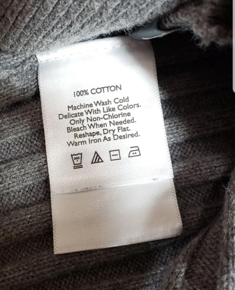 Full Zip Sweater Jacket Turtleneck SzL - Image 8