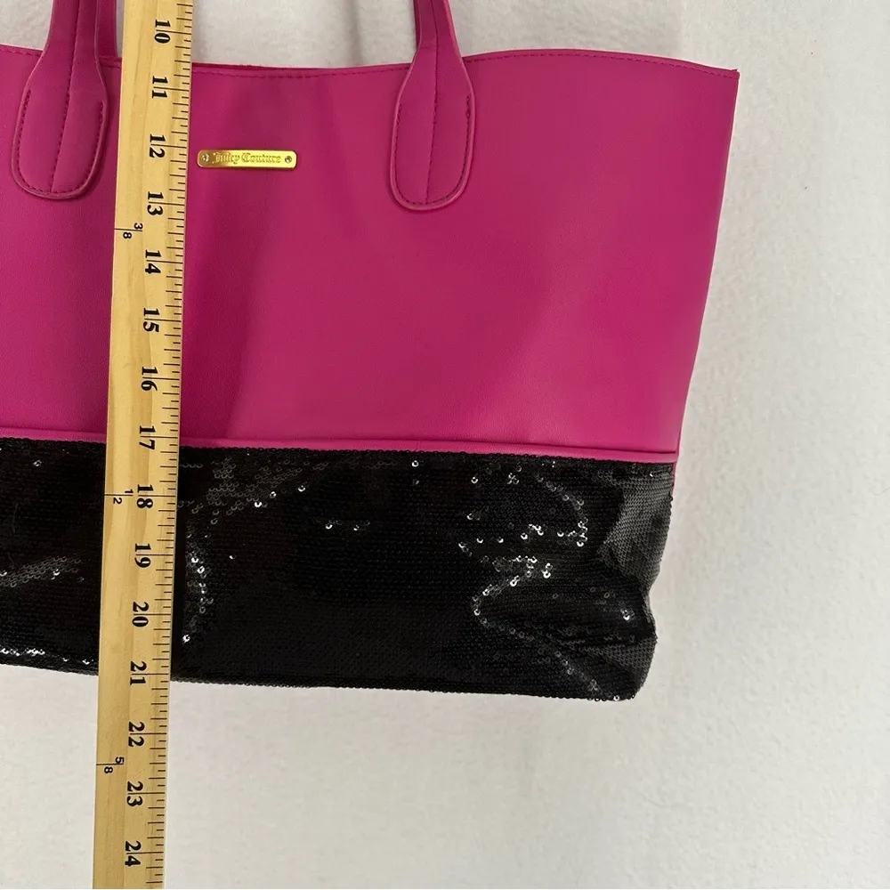 Juicy Couture Large Sequin Tote Bag Pink - Image 4