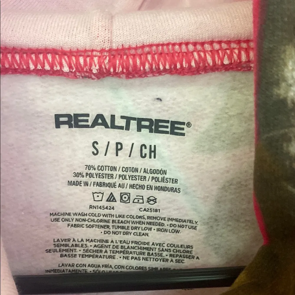 Realtree Pink and Green Camouflage Hoodie - Image 2