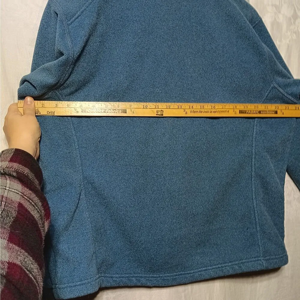 REI Fleece Womens XL Blue Full Zip In Liner Jacket Sweatshirt - Image 7