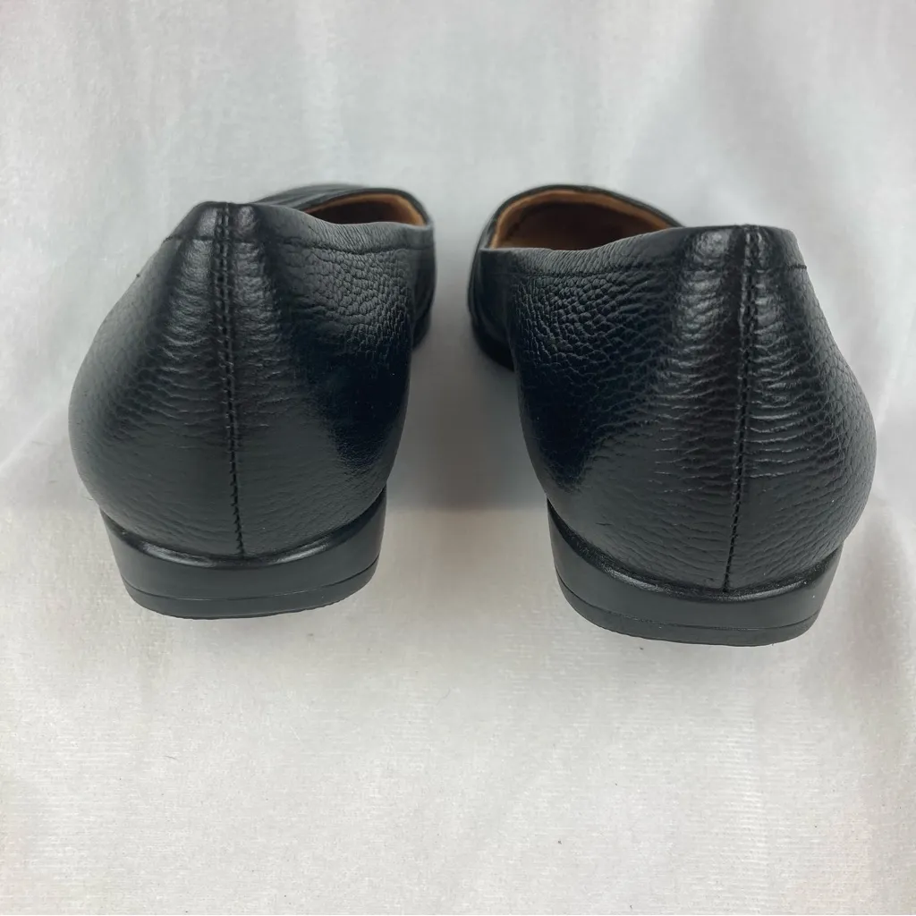 Naturalizer Jaye Women's Black Leather Slip-on Flat Pumps Size 7.5 - Image 6