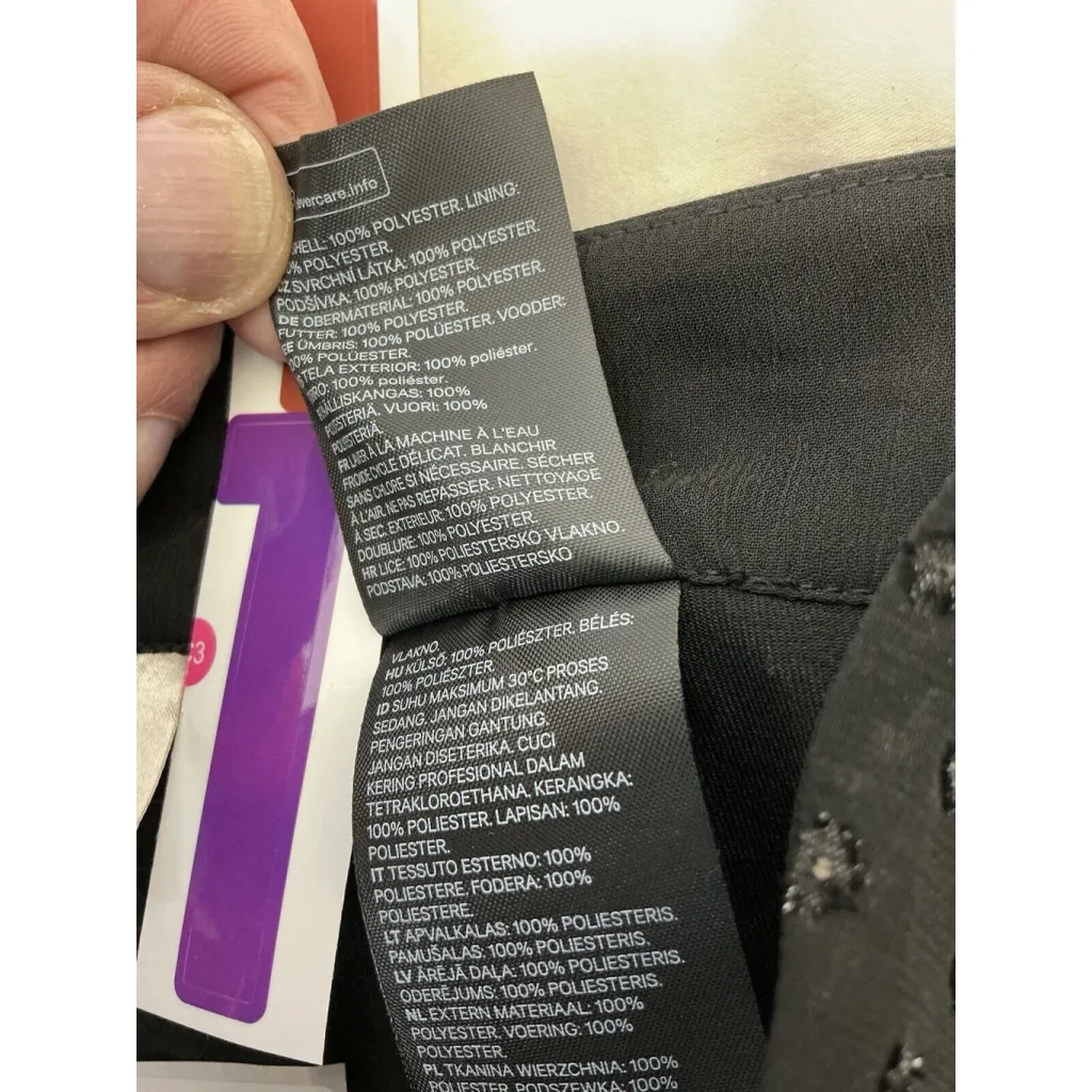 Womans Talbots 8 Navy Straight Leg Flat Front Side Zip Trousers - Image 4