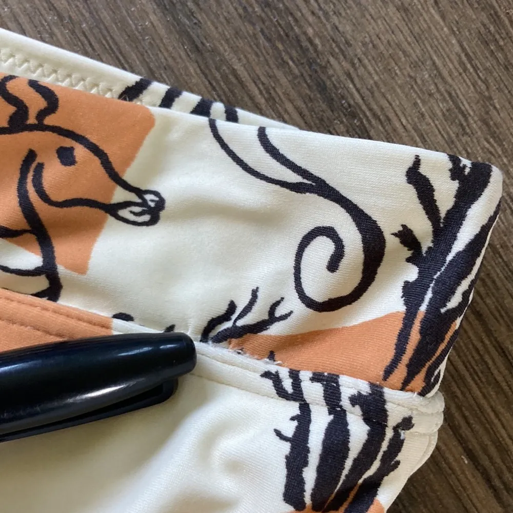 Madewell| Second Wave High-Cut Bikini Bottom in Seahorse Sketch XS - Image 4