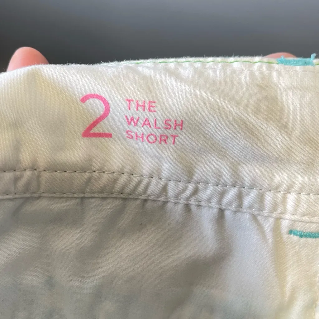 Lilly Pulitzer Women’s Shorely Blue Ice Cake‎ The Walsh Short Size 2 - Image 5