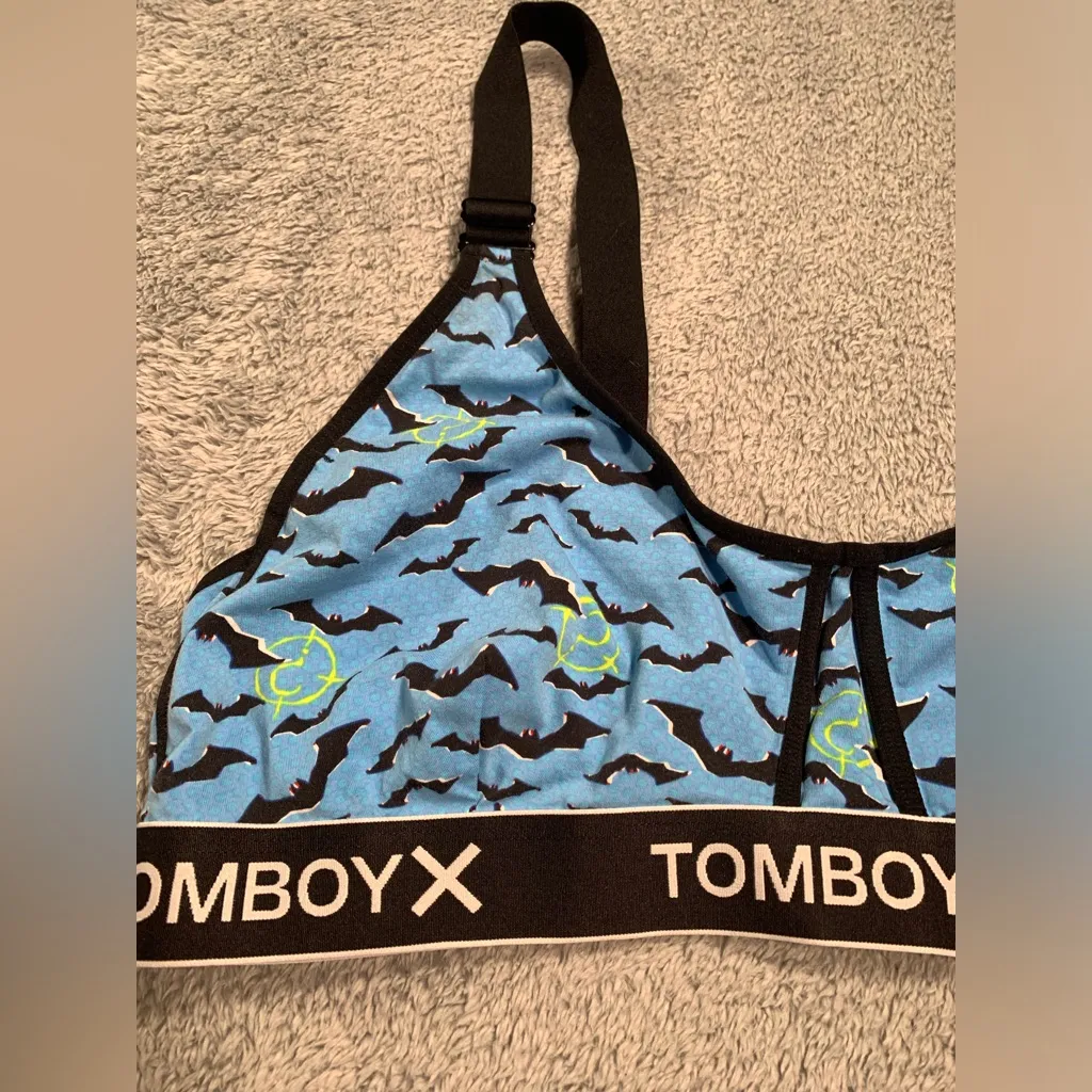 TomboyX Blue Bat Print bra 3x - Image 2