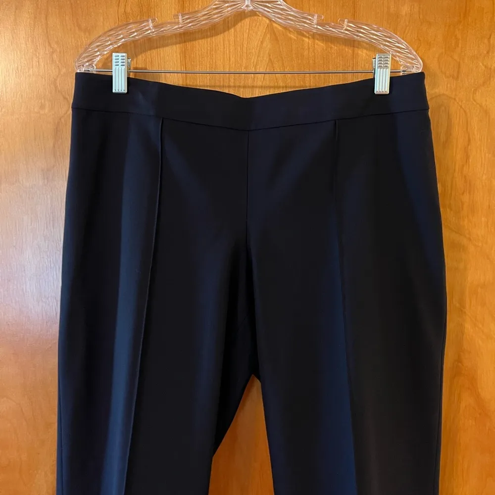St. John for Nordstrom Navy All-Season Wool Blend Dress Pants Trousers Size 10 - Image 4