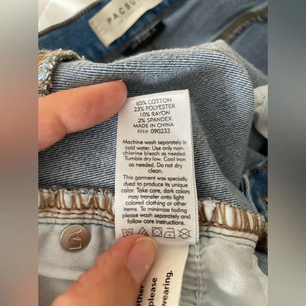 PACSUN Super Stretch Skinny Ankle Jeans Denim Jegging Y2K Preppy Skater Size 24 - Image 10