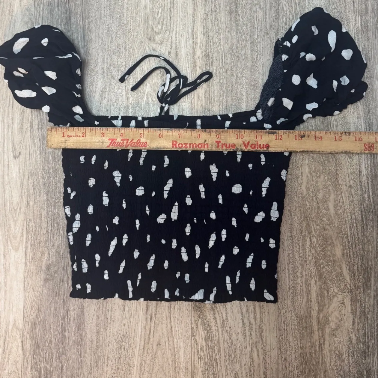 Wilfred Navy and White‎ Smocked Top Size Medium - Image 6