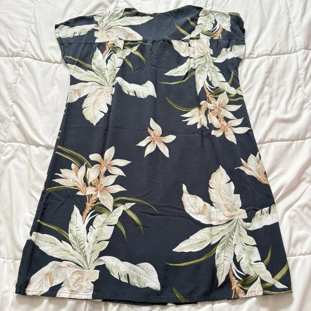 Womens Blue Floral Tropical Cover Up Dress Beach Summer Resortwear Lightweight Size undefined - Image 6